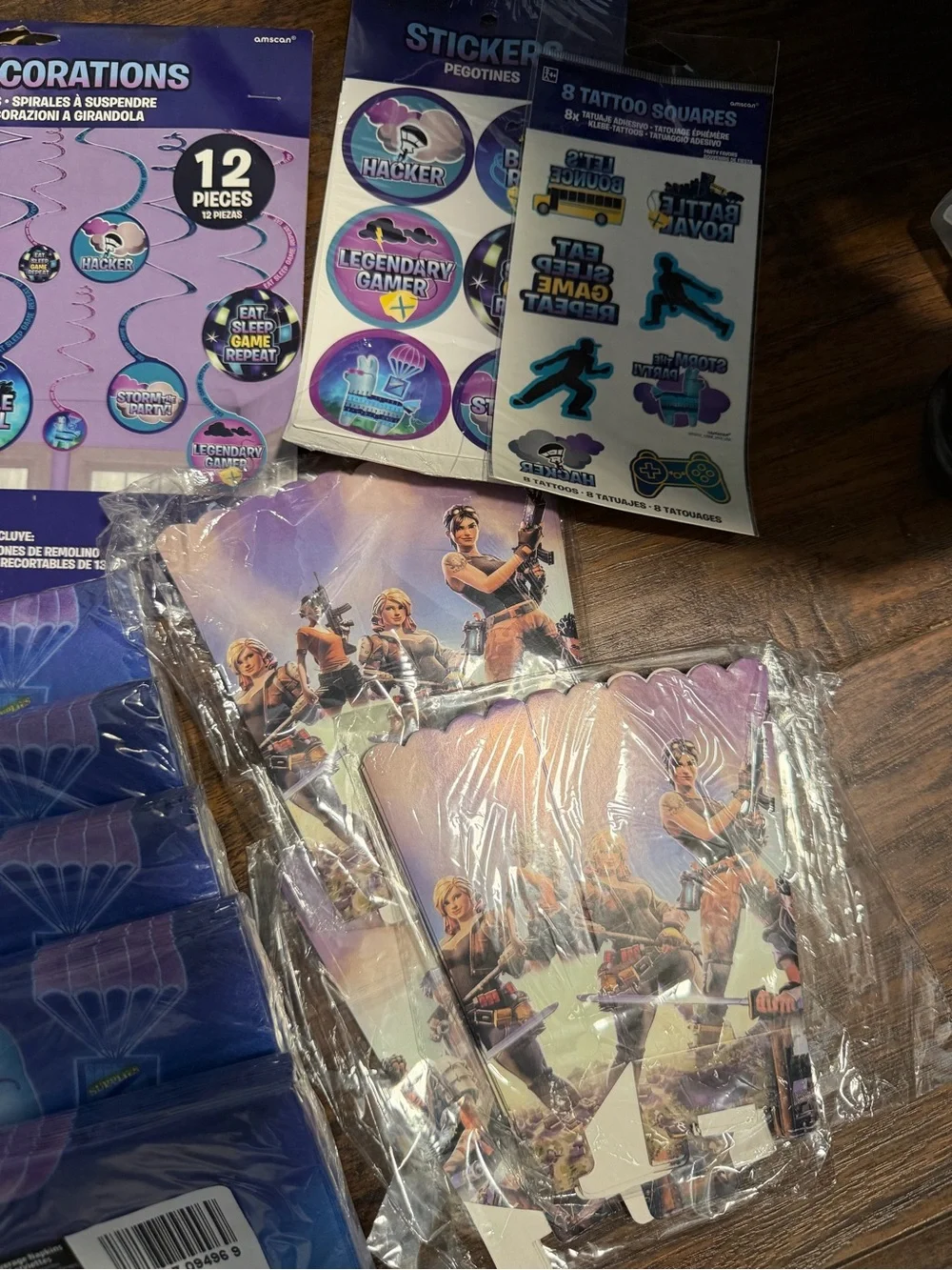Fortnite & Gaming Birthday Party Supplies Bundle